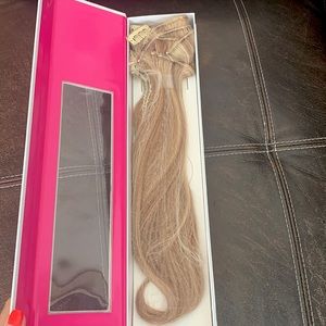 NEW! Light Ash/Blonde 14" Clip In Pro Straight Human Hair Extensions